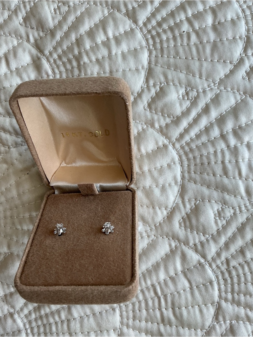 Diamond & 14KT stud earrings - Women Jewelry